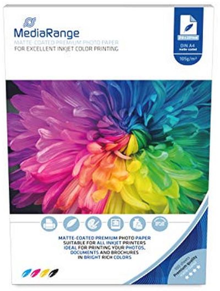 Matte Fotopapier voor Inkjetprinters A4 - 100 Vellen 105g