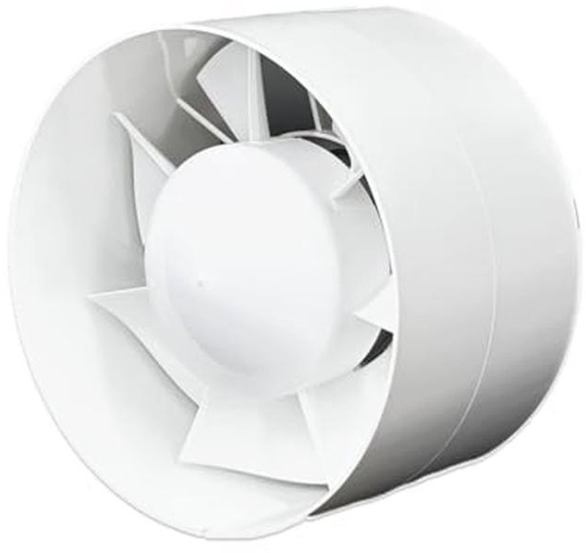 Stille Buisventilator 125 mm | Afvoerventilator voor Badkamer, Keuken, En Garage | Energiezuinig en Compact | 150 m³/h
