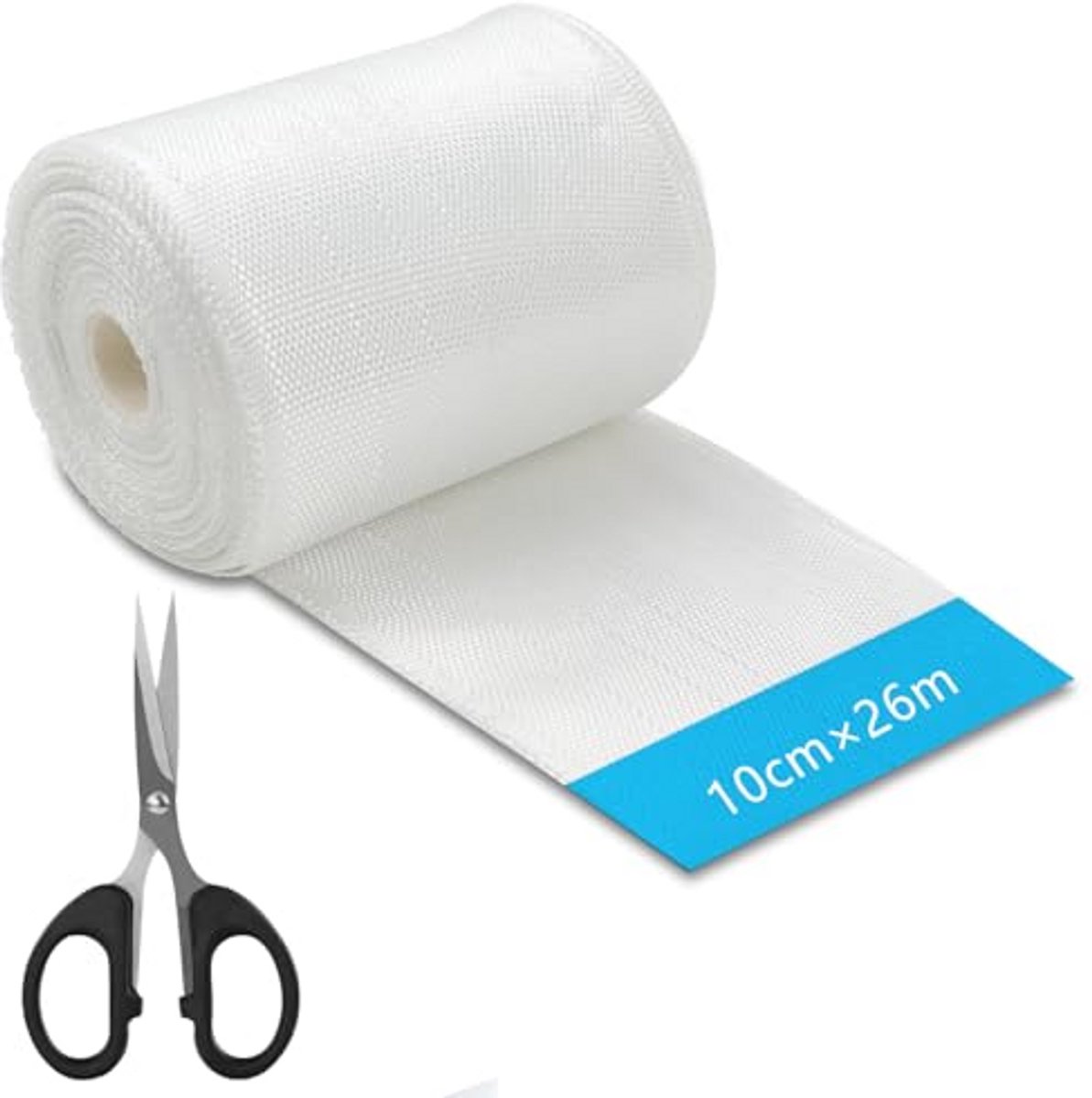 Glasvezelrol 10 cm x 26 m - Niet klevend weefsel voor epoxyhars