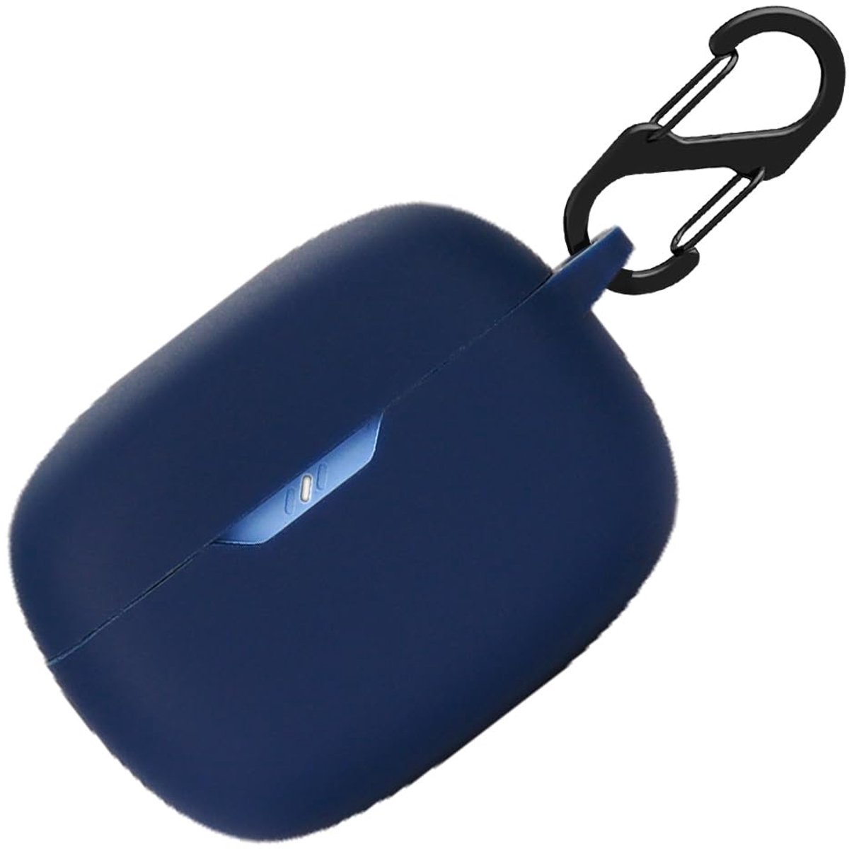 Silicone Case for JBL Wave Beam Case, Shockproof Protective Case and Skin Protective Case Cover for JBL Wave Beam with Keychain (Dark Blue)