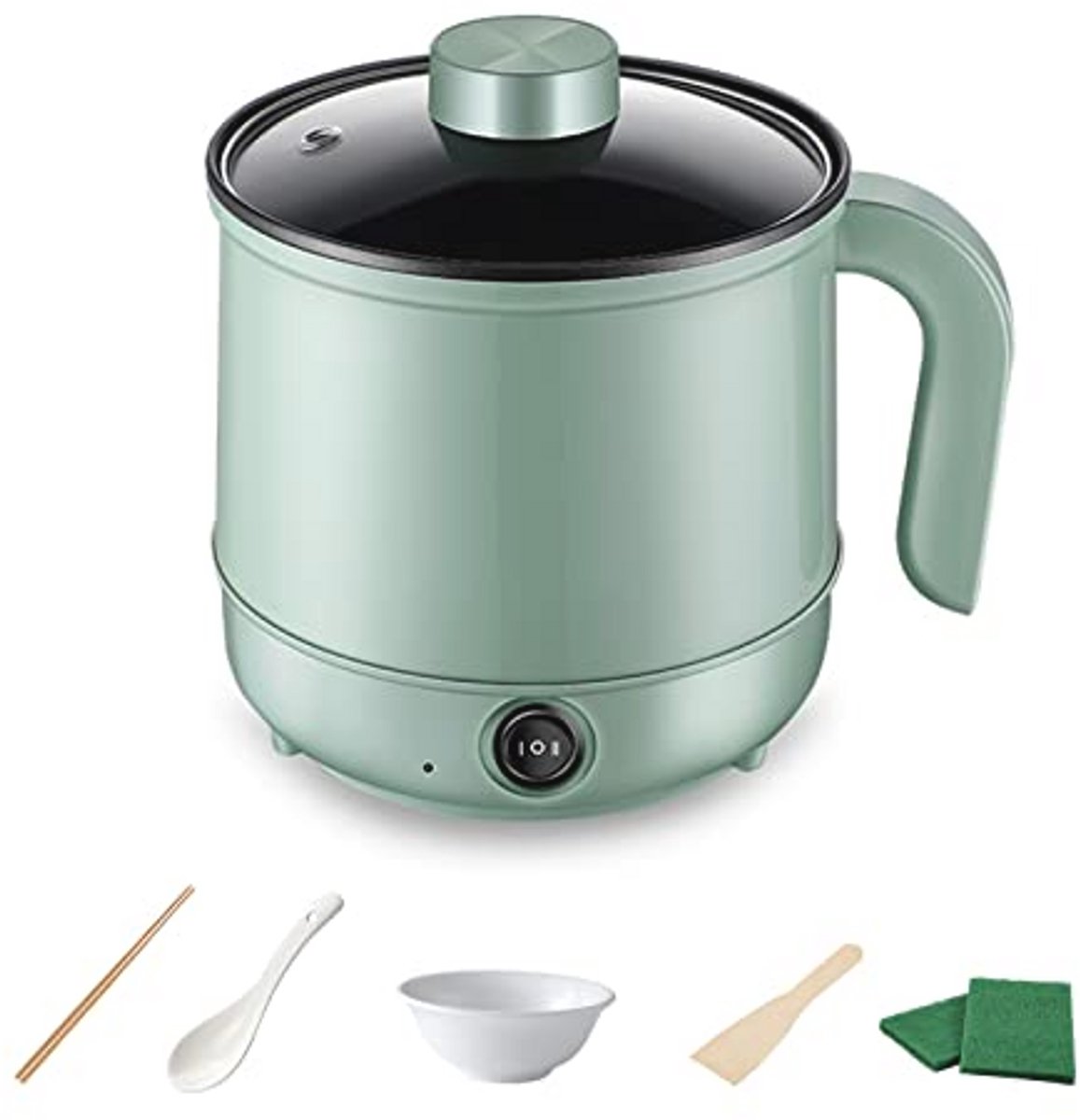 Multifunctionele Mini Elektrische Hot Pot - 1,7L Draagbare Anti-aanbakpan