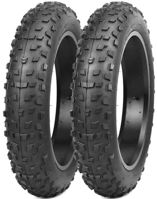 Heavy Duty E-bike Banden 20×4,0 Inch Fatbike 98-406 20PSI Set van 2 Stuks