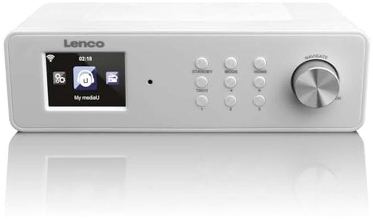 Internet radio met kleurendisplay, WLAN, en afstandsbediening