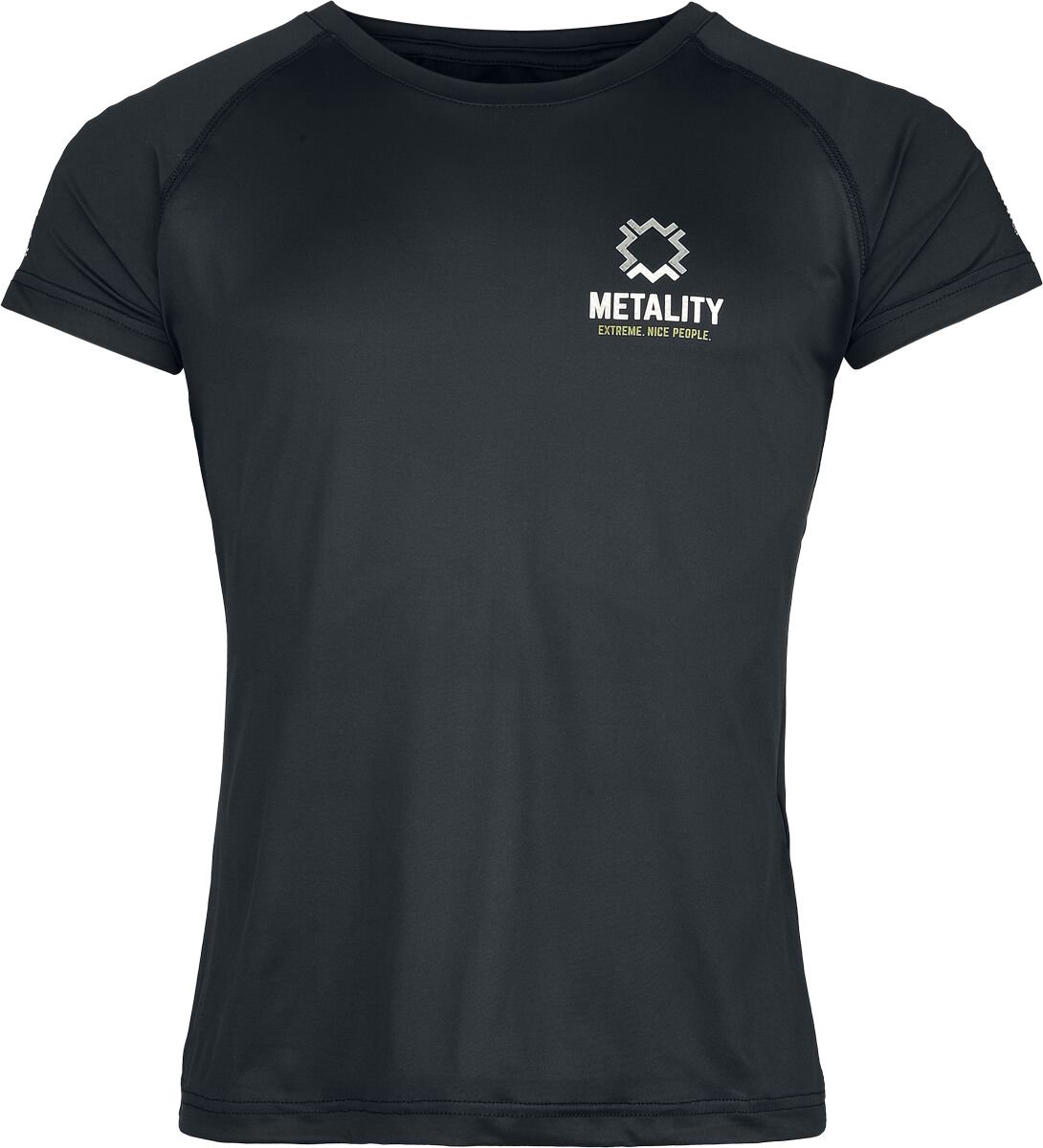 Metality Herren Sports-T Heren T-shirt - zwart - XL