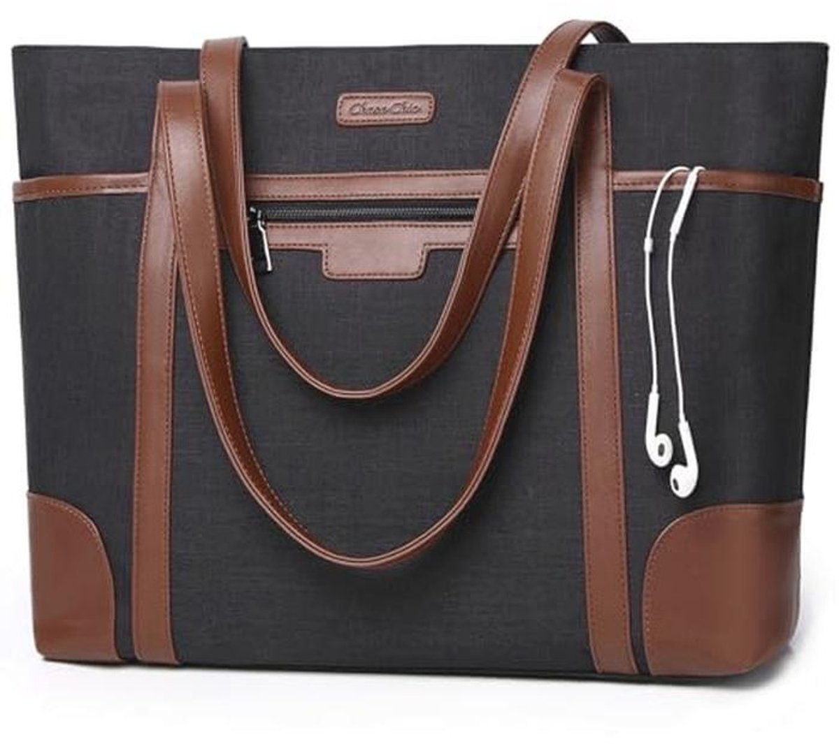 Dames Laptoptas Waterdicht Grote Shopper Schoudertas voor School - 15,6" Werktas
