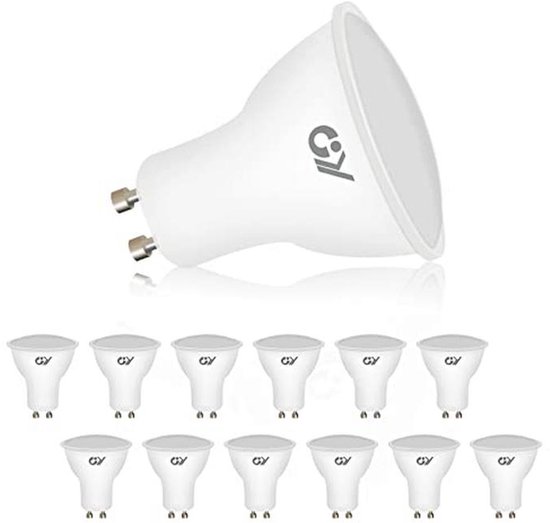 LED GU10 Lampen 8W Niet-Dimbaar - 800 Lumen, Energiezuinig en Langdurig - 12 Stuks