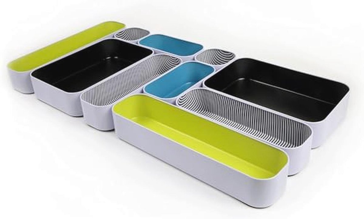 10-delige metalen organizer set voor het opbergen van make-up, briefpapier en meer