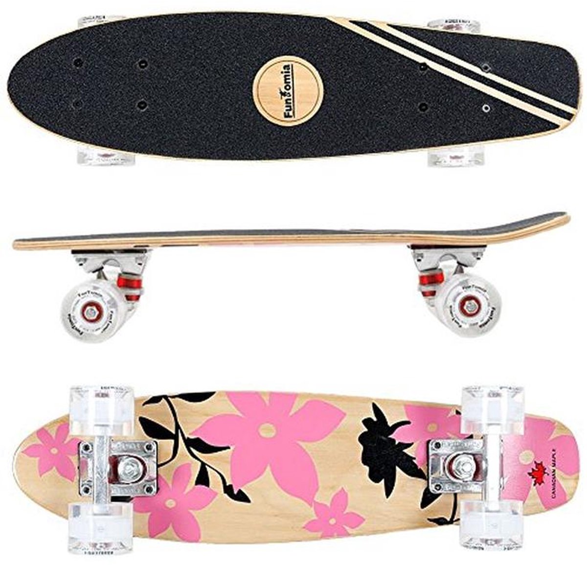Mini Skateboard 65 cm 7-Lagen Canadees Esdoornhout met ABEC-11 Kogellagers
