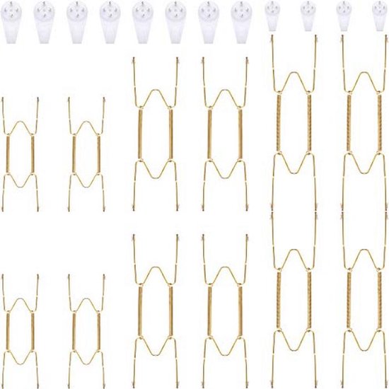 12 Pieces Invisible Wall Plate Hangers Stainless Steel Decorative Wire