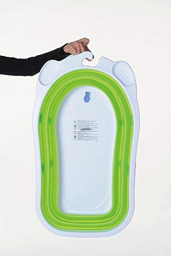 Opvouwbaar Babybadje - Ultracompact en Gemakkelijk Op Te Bergen - Geschikt Voor Baby's Van 0 Tot 5 Jaar - Groene Kleur — afbeelding 4