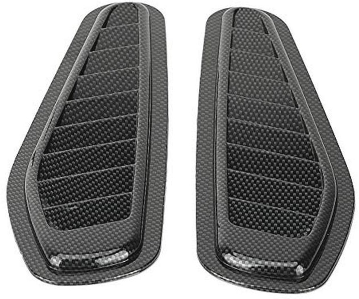 Universele Luchtinlaat Schep - 2 Stuks Carbon Style Auto Accessoire
