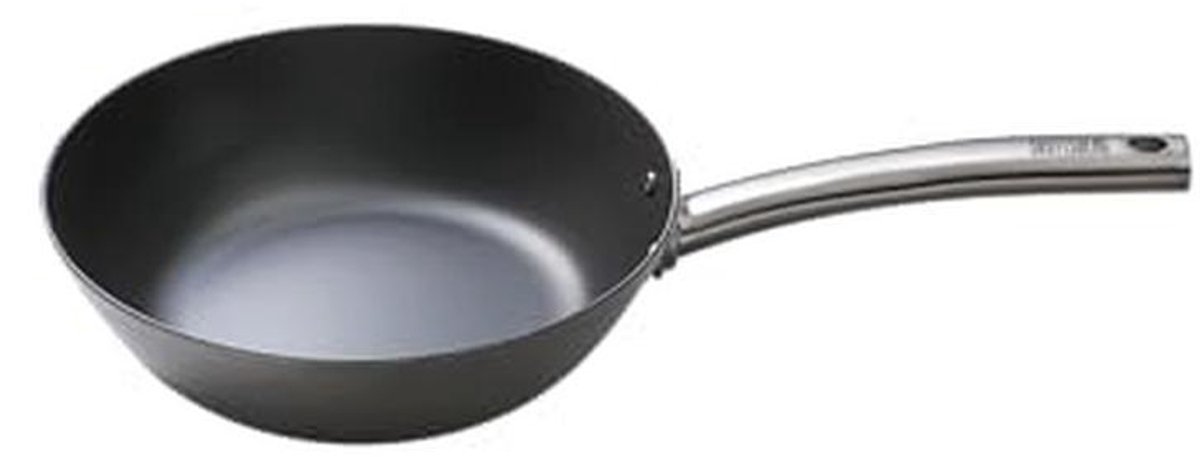 Wokpan Carbon Steel 24 cm - Duurzaam en Gezond Bakken