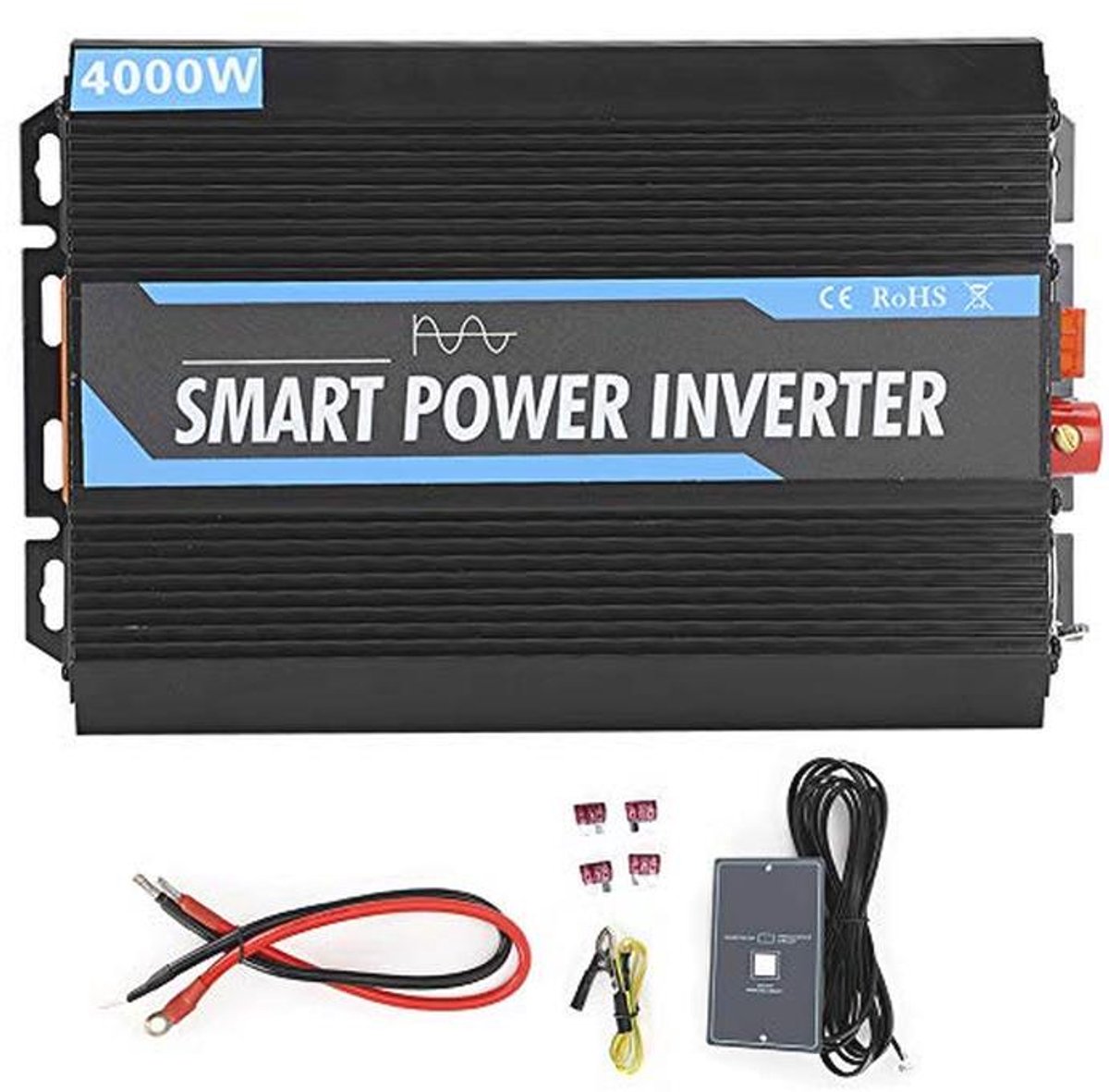 4000 W Auto Omvormer 12 V naar 220 V - Pure Sinus Spanningstransformator voor Voertuigen