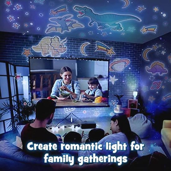 Dinosaurus Nachtlampje Projector voor Kinderen van 1-10 Jaar - Educatief Speelgoed en Cadeau voor Jongens van Merkloos — afbeelding 5