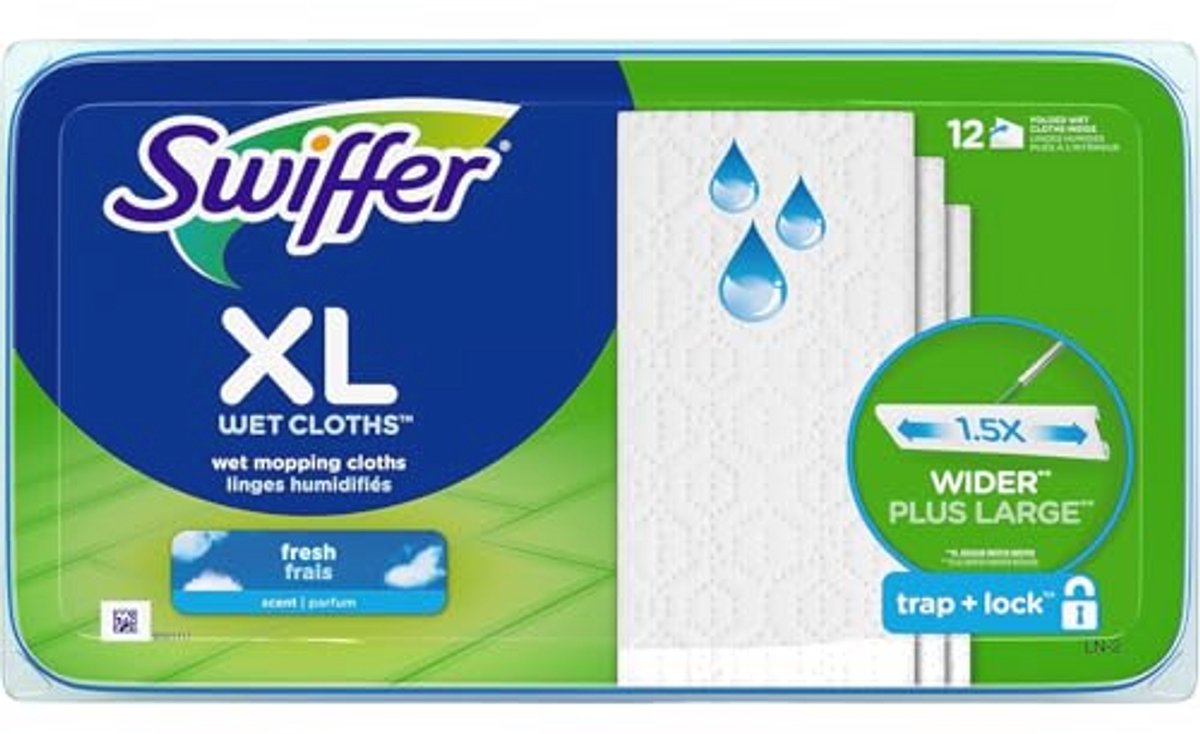 Wet Cloth Refills, XL, Gain Scent, 12-karaat. 74471