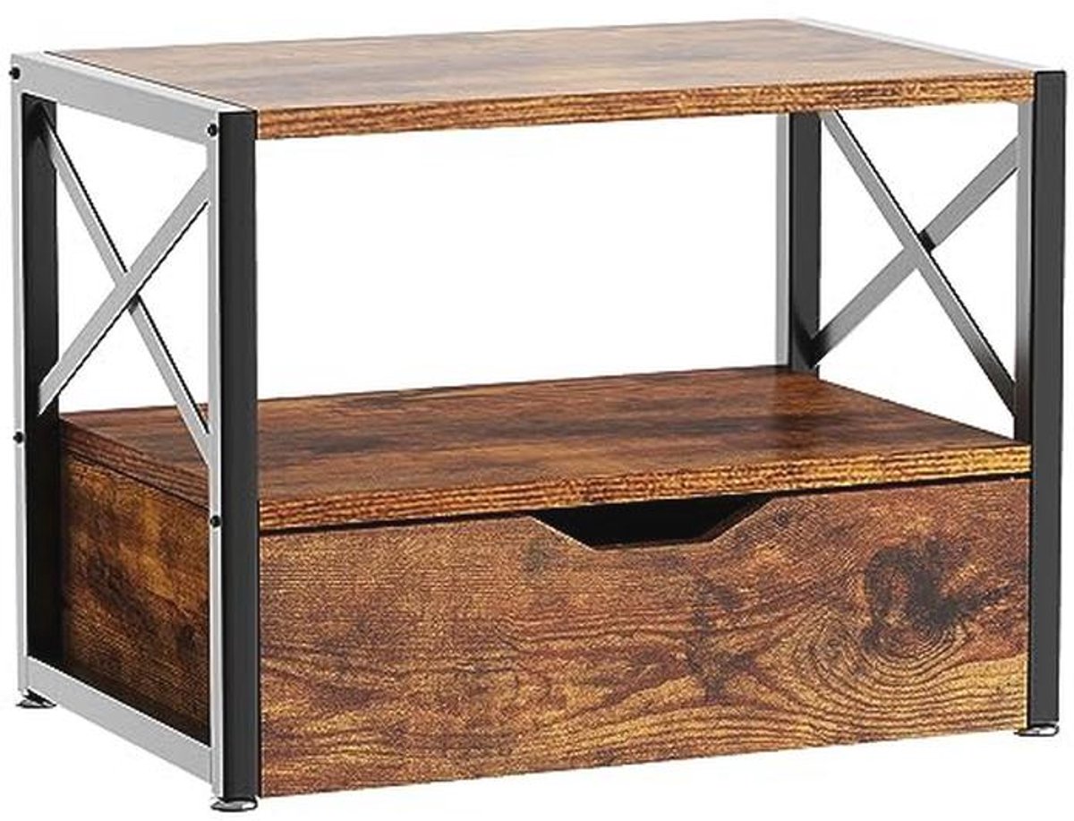 Multifunctionele 2-Tier Desktop Printer Stand met Lade - Bureau Organizer voor Home Office