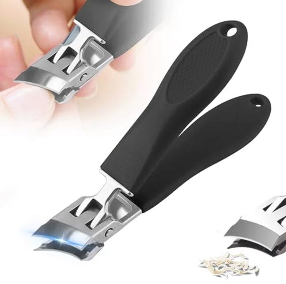 Lange greep nagelknipper met brede opening voor ingegroeide nagels