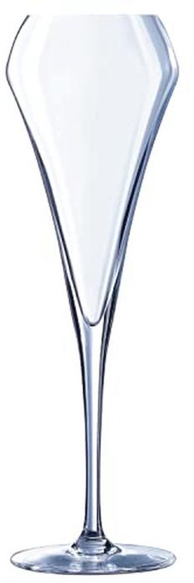 Set van 6 Open Up Champagneglazen 200 ml van Krysta Kristalglas - Transparant