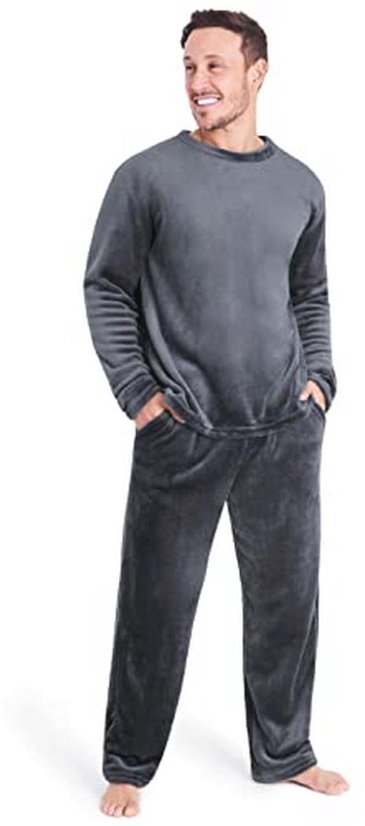 Zachte Fleece Herenpyjama - 2-delig, Loungekleding en Nachtmode voor Mannen