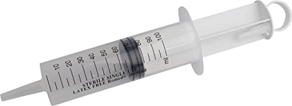 Spuit 100 ml voor Laboratoria en Multifunctionele Toepassingen
