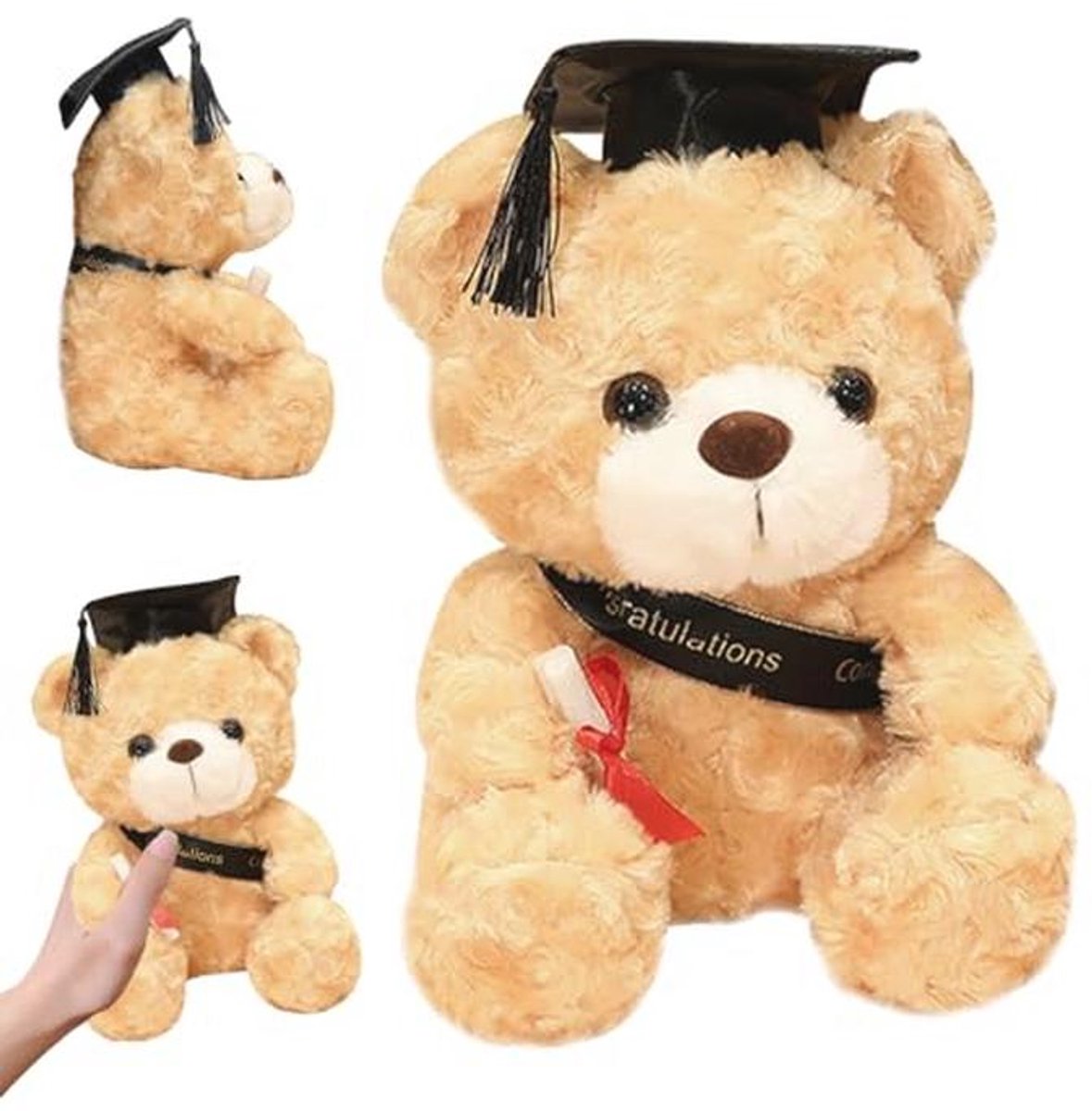 Pluche Teddybeer voor Afstuderen - 23 cm - Schattig Cadeau voor Jongens en Meisjes