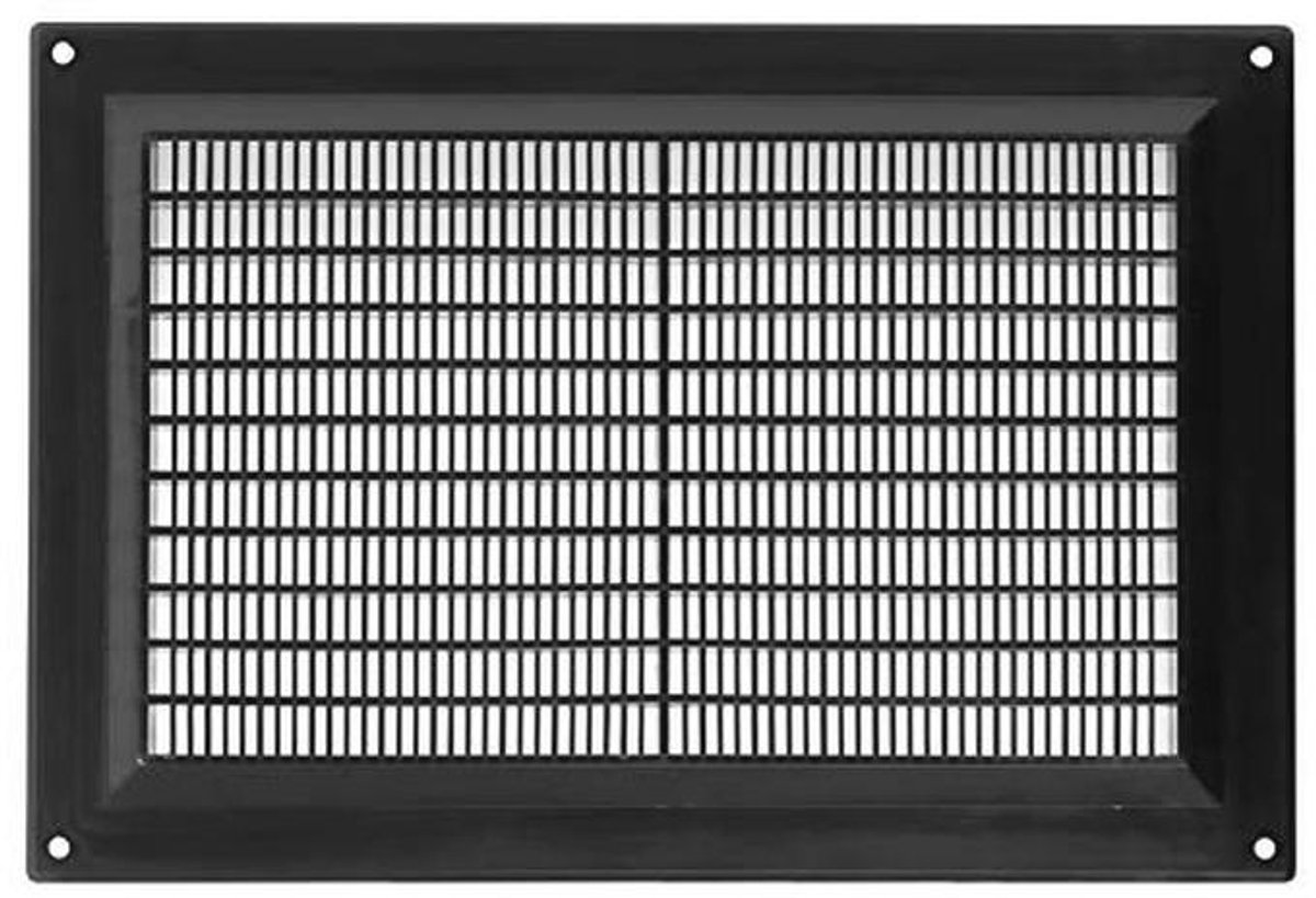 Ventilatierooster met Insectenbescherming - Duurzaam ABS Kunststof - 250x170mm