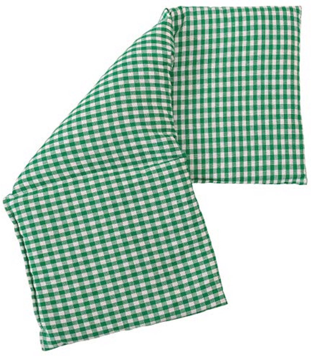 Warmtekussen 20x50cm 3-kamer - Groene en Witte Kleur voor Wellness