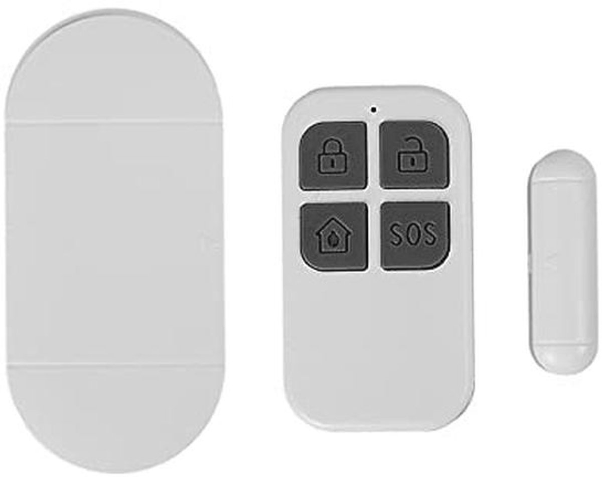 Draadloze Deur Alarm Sensor met Afstandsbediening en 130 dB Sirene - Veiligheidsoplossing voor Thuis, Garage en Kinderen