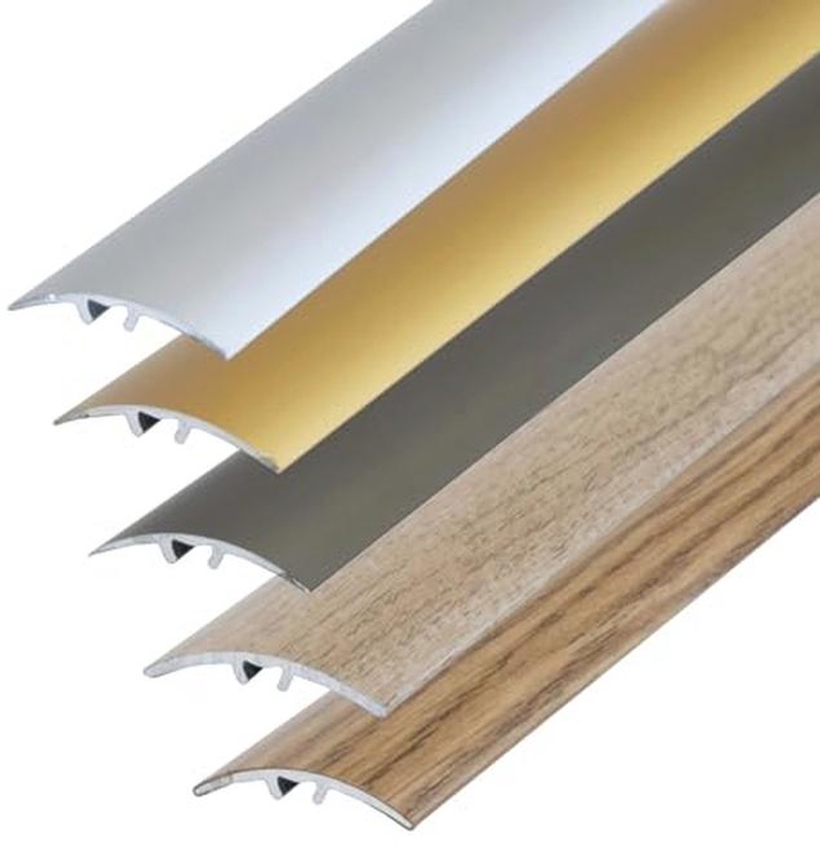 Overgangsprofiel 90cm x 50mm licht eiken voor vloerbedekkingen