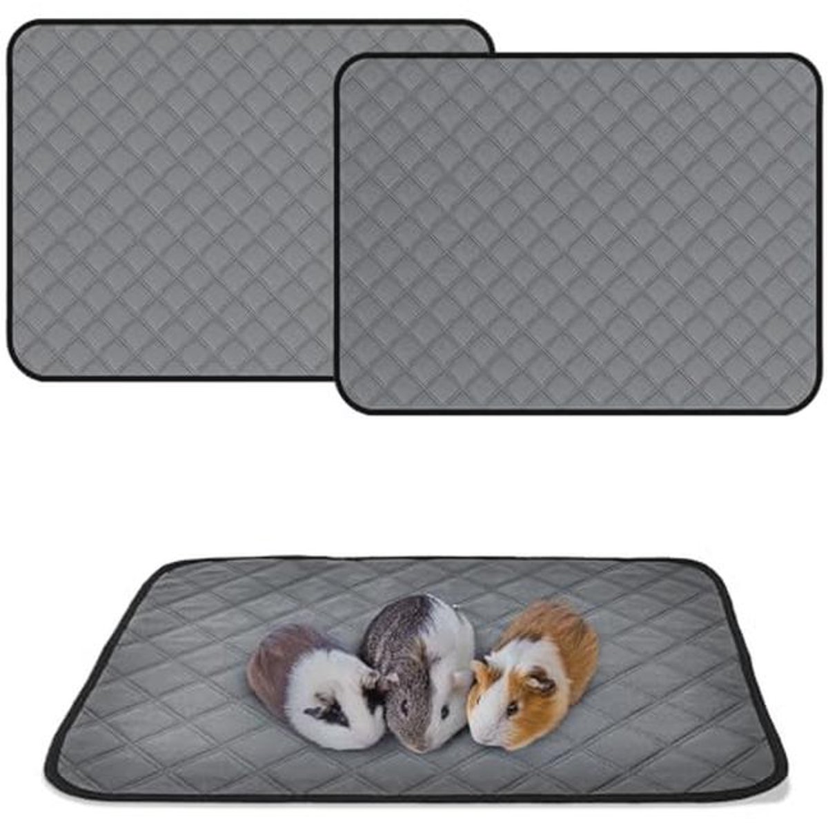 Snelle Absorberende Cavia Kooi Liner 18" x 24" - Lekdicht Fleece Bedekking voor Kleine Dieren