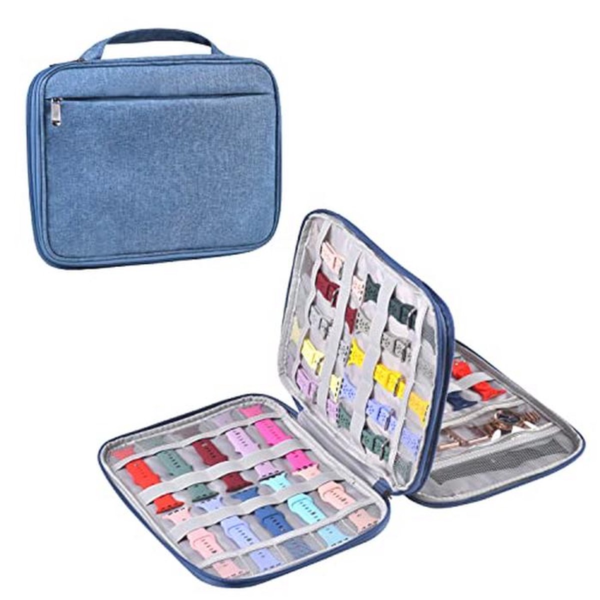 Horlogeband opslagdoos en organizer voor 35 horlogebanden en accessoires