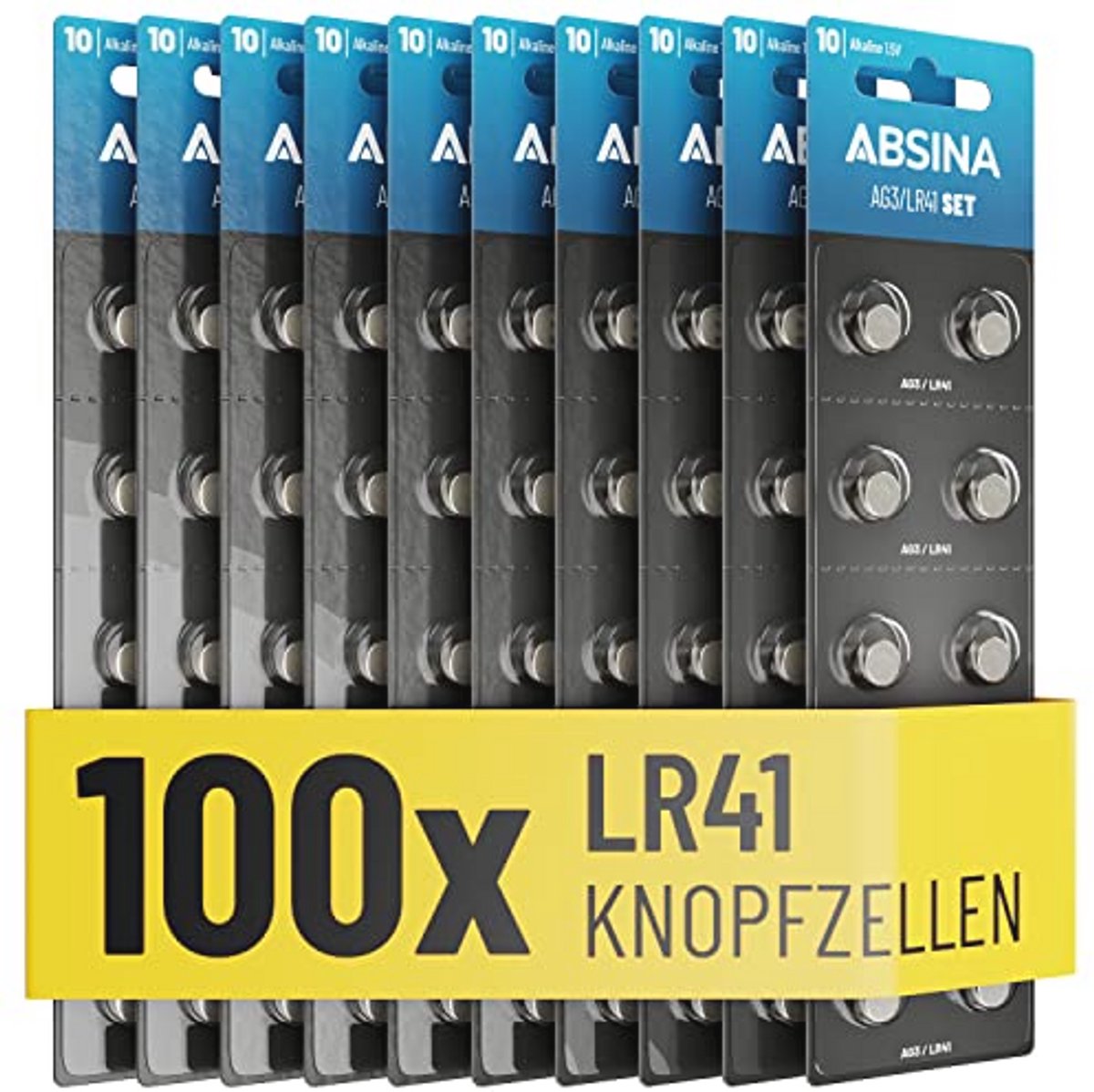 LR41 Knoopcellen - 100 Stuks Alkaline Knoopcelbatterijen