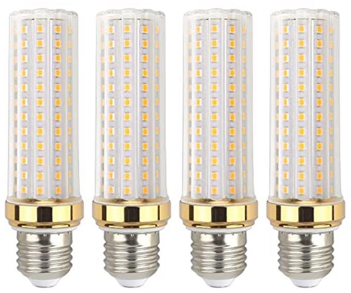 E27 LED Lamp 20W Warmwit 3000K 2000 Lumen - Vervanging voor Halogeen - Set van 4