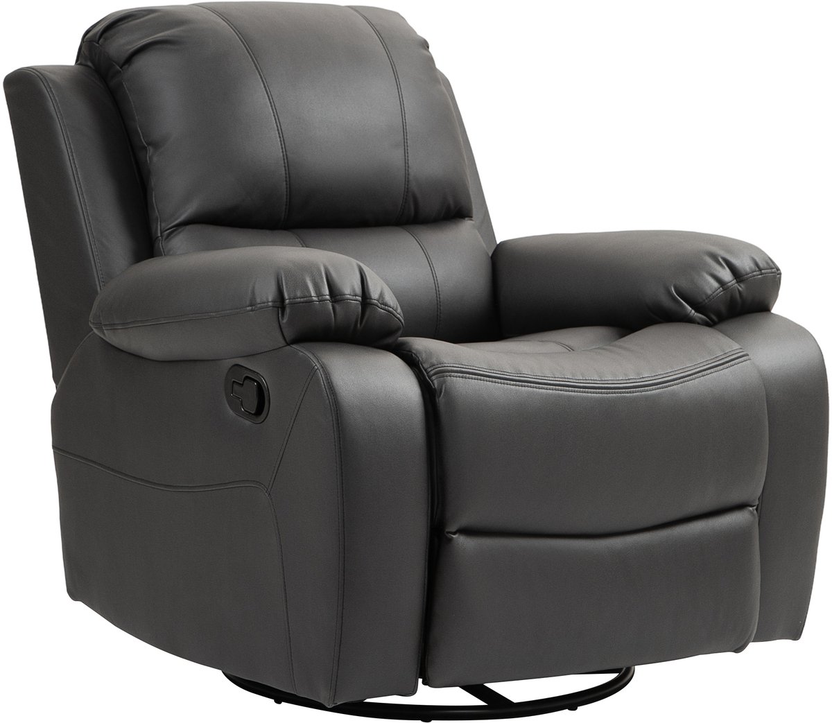 Relaxfauteuil - Relaxzetel - Relaxstoel - Fauteuil - Stoel - Met armleuning - Voor één Persoon - Zwart