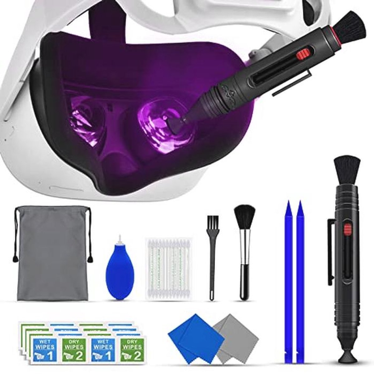 VR Headset Reinigingsset - Lens Reinigingspen voor Virtuele Realiteit