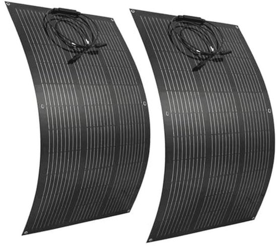 Flexibel Zonnepaneel 200W 12V - Monokristallijn Zonnepanelen voor Marine, RV, Camper, Aanhangwagen en Boot