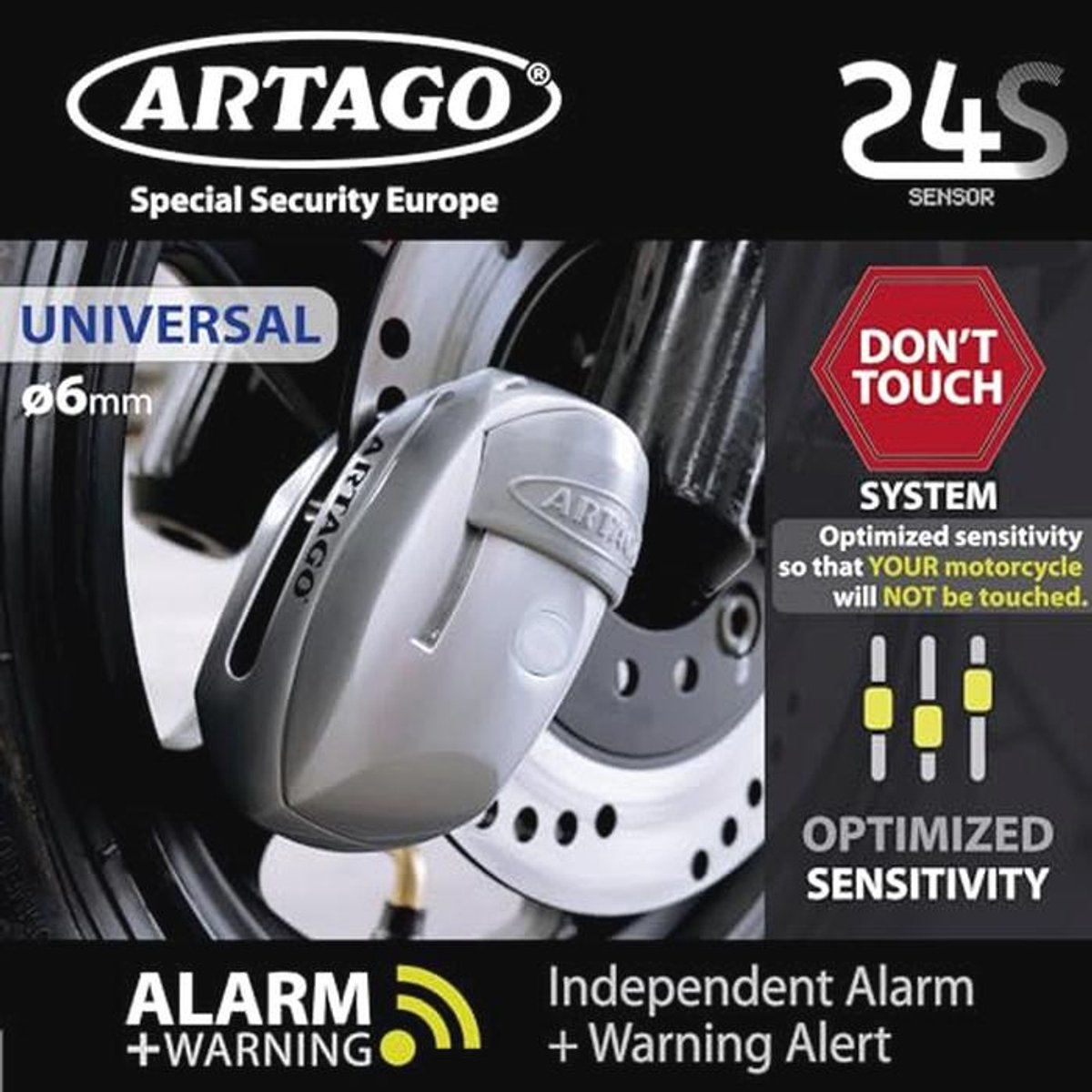 Motorfiets Remschijf slot alarm 120 dB - Slim en waterbestendig - Universele oplossing voor scooters en motoren – foto 5