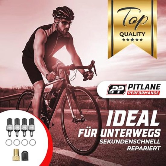 Fietsventiel Reparatieset - 20-delig met Reserveventielen, Afdichtingen en Presta/Schrader Adapter — afbeelding 2