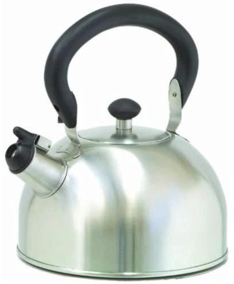 Klassieke fluitende koffieketel 2,5 liter roestvrij staal inductie