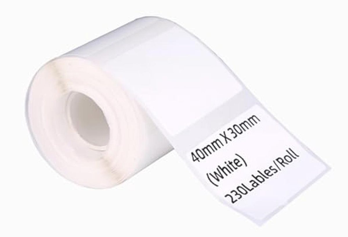 Thermische Stickers voor M110/120 Labelprinter - 3 Rollen Witte Zelfklevende Labels - 40mm x 30mm