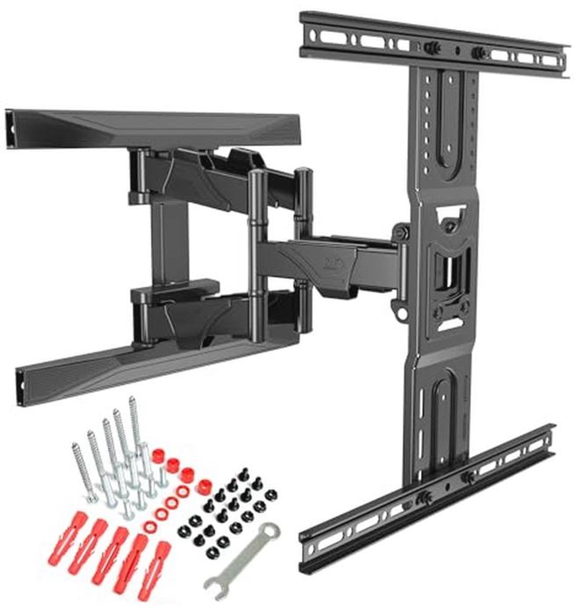 Draaibare TV muurbeugel voor 45-75 inch TV - robuuste VESA beugel met bewegingsmogelijkheden