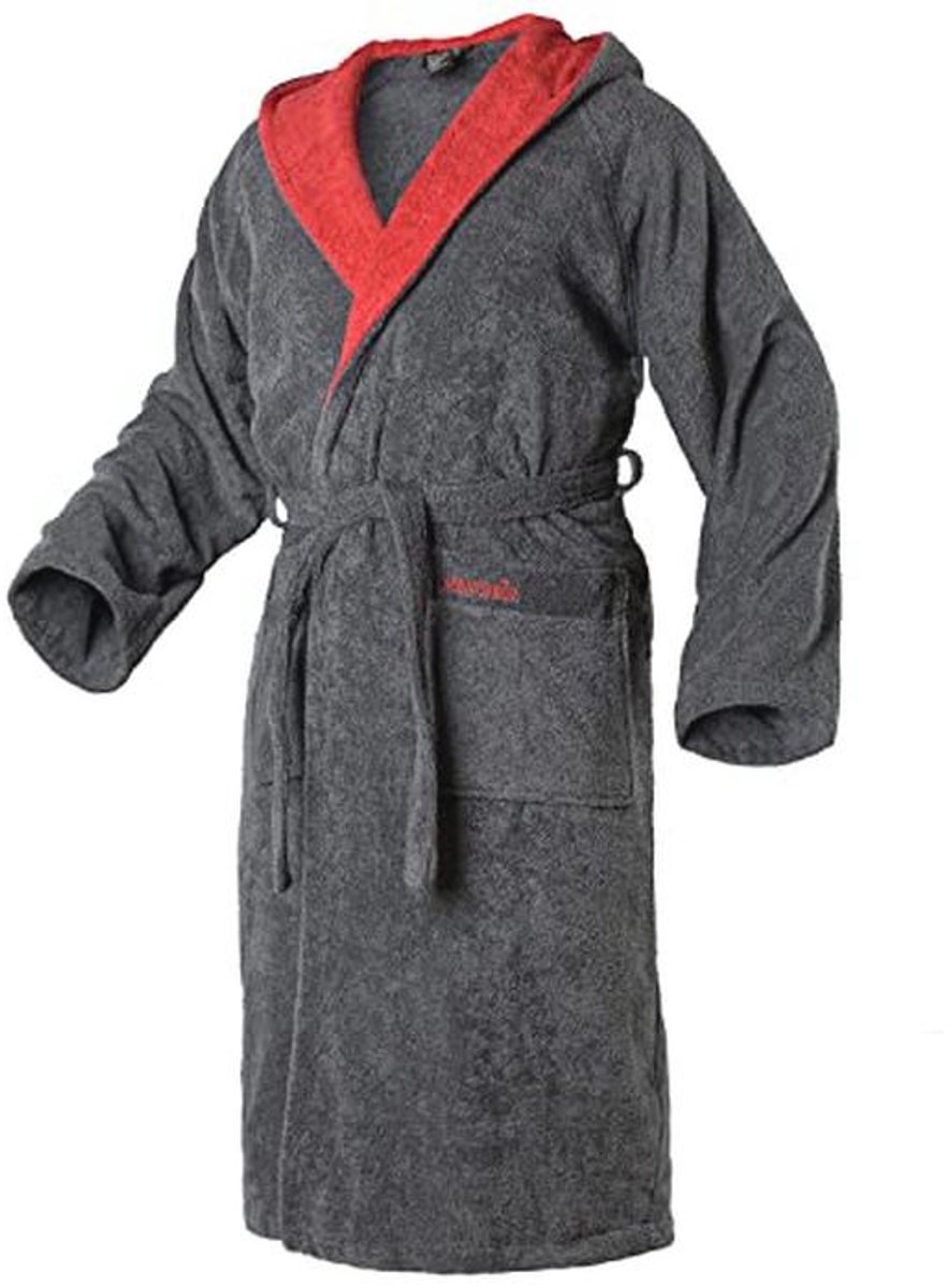 Badjas met capuchon van fijn katoen - pluisige kimono voor dames en heren - beschikbaar in kleuren en maten S tot 8XL