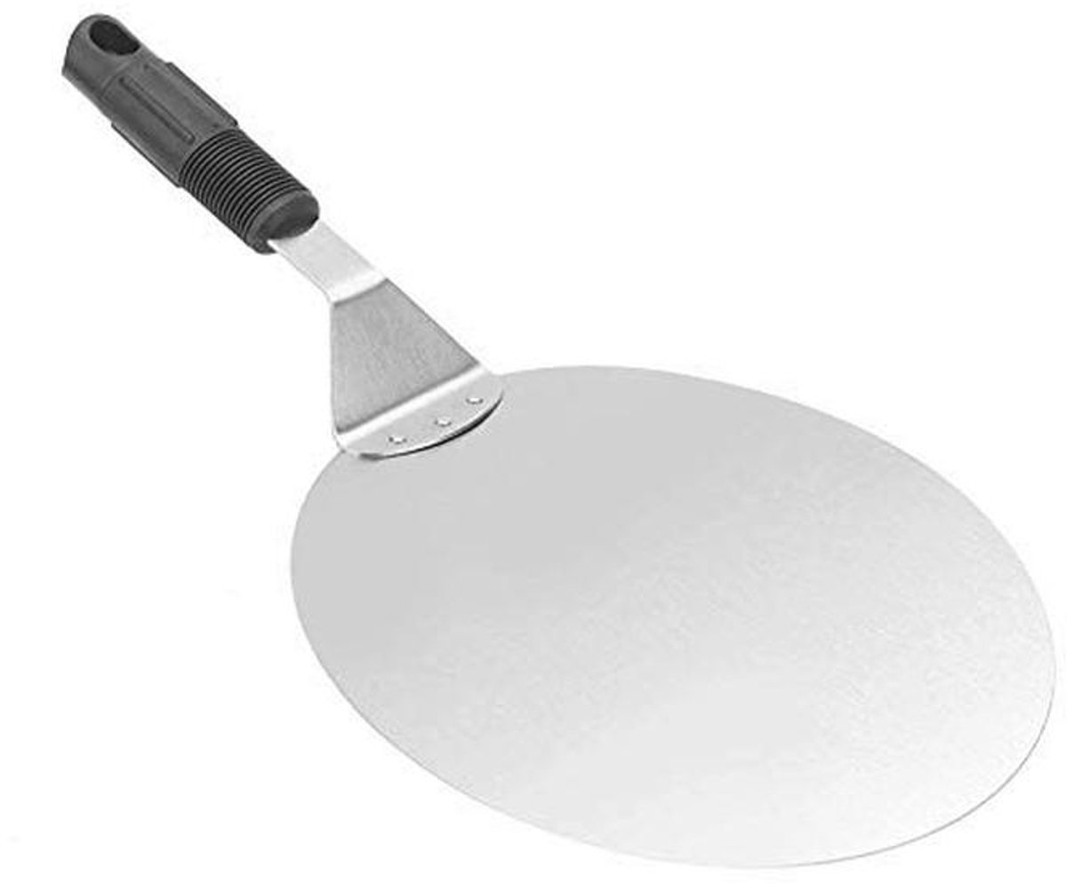 Ronde RVS Pizzaschop met Warmtebestendige Handvat - Perfect voor Taarten en Pizza