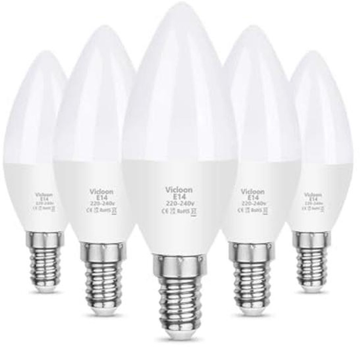 E14 LED Kaarslamp 5,5W Warm Wit 550 Lumen - Set van 5