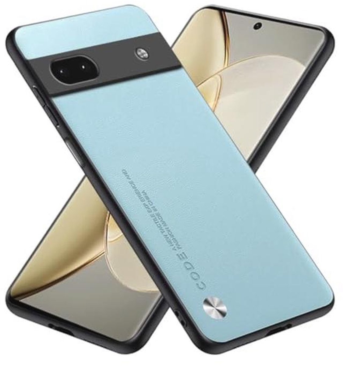 RankOne Beschermhoes compatibel met Google Pixel 6A (6,1 inch), cover case, lichtblauw