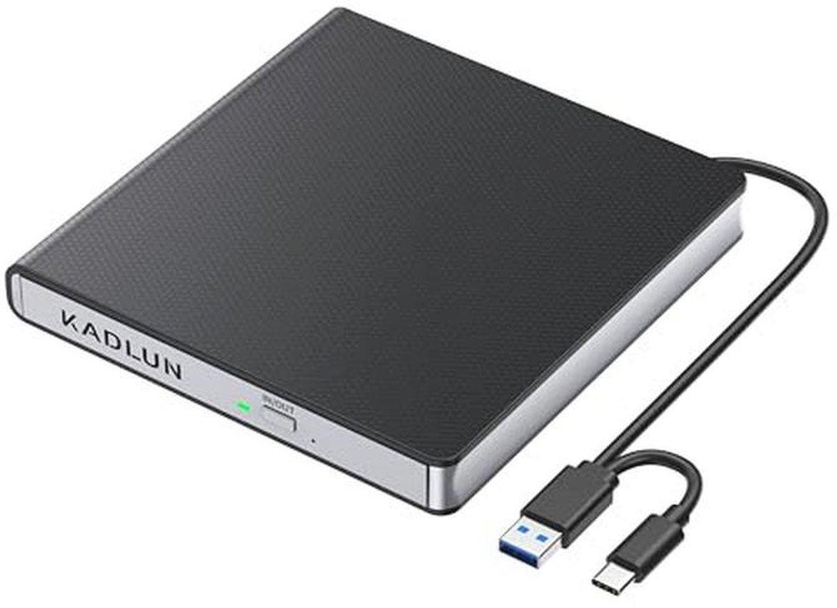 Externe schijf en CD DVD station voor laptops en desktops - USB 3.0 & Type-C draagbare burner