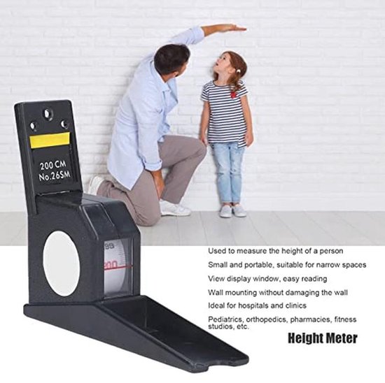 2 Meter Height Ruler, Wall Mounted Height Tester Body Growth Stature ...