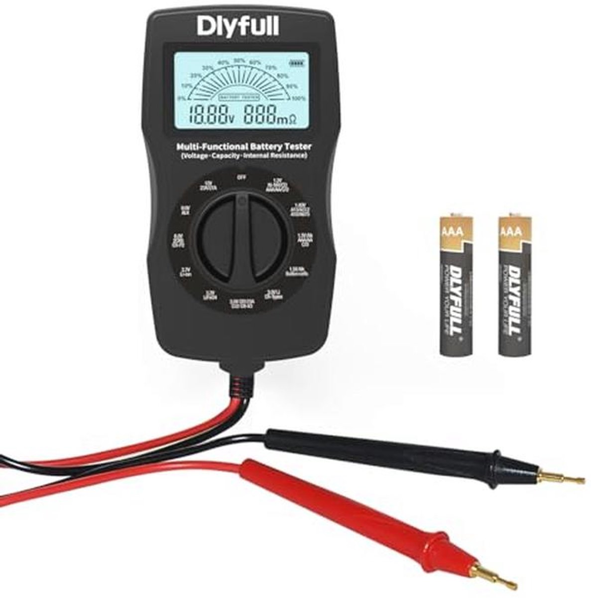 Universele Batterij Tester met LCD Display voor Verschillende Batterijtypes
