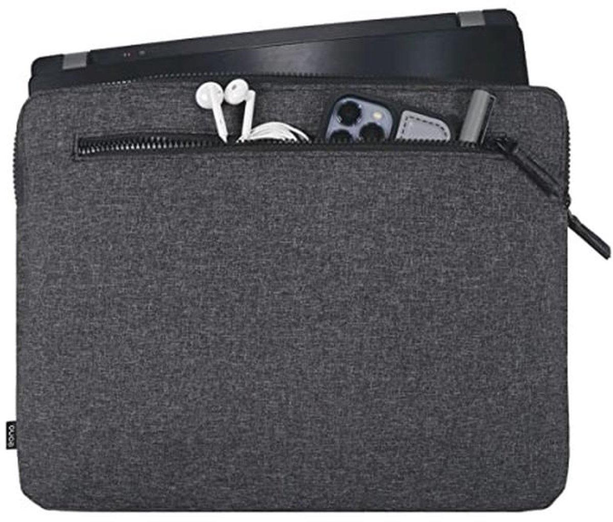 Minimalistische Laptop Sleeve voor 13-15.6 inch Met 2 Compartimenten - Gevoerde Draagtas voor Notebook en Tablet