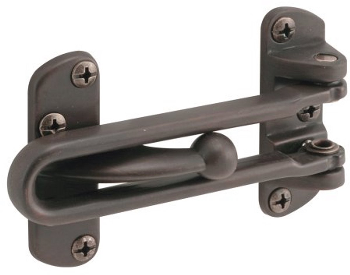 Beveiligingsslot voor Scharnierende Deuren - Swing Bar Lock met Bronzen Afwerking